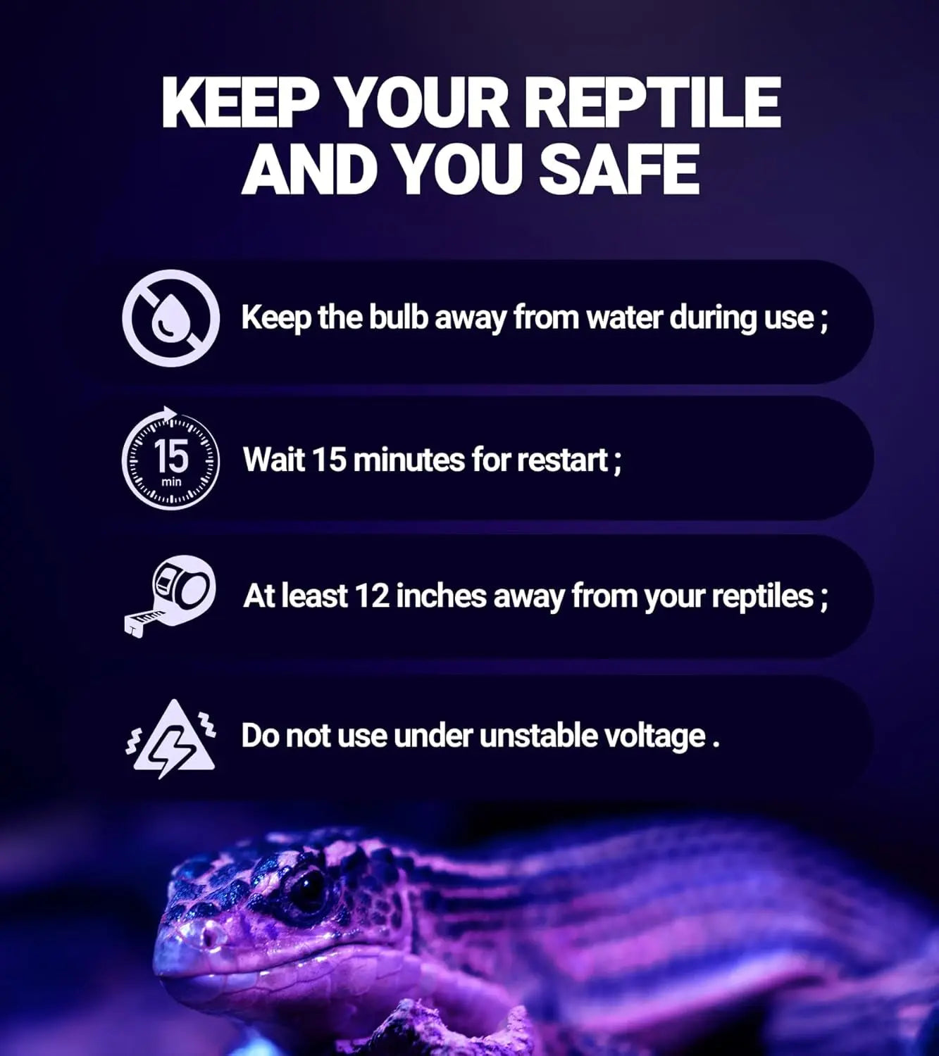 2Pack- 75W or 100W Reptile Night Heat Lamp Purple E26 E27 Bulbs