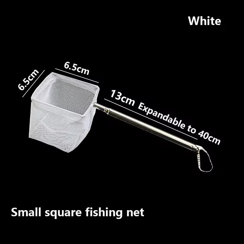 Aquarium Fish Net | Stainless Steel Small Fish and Shrimp Net for Tank Cleaning