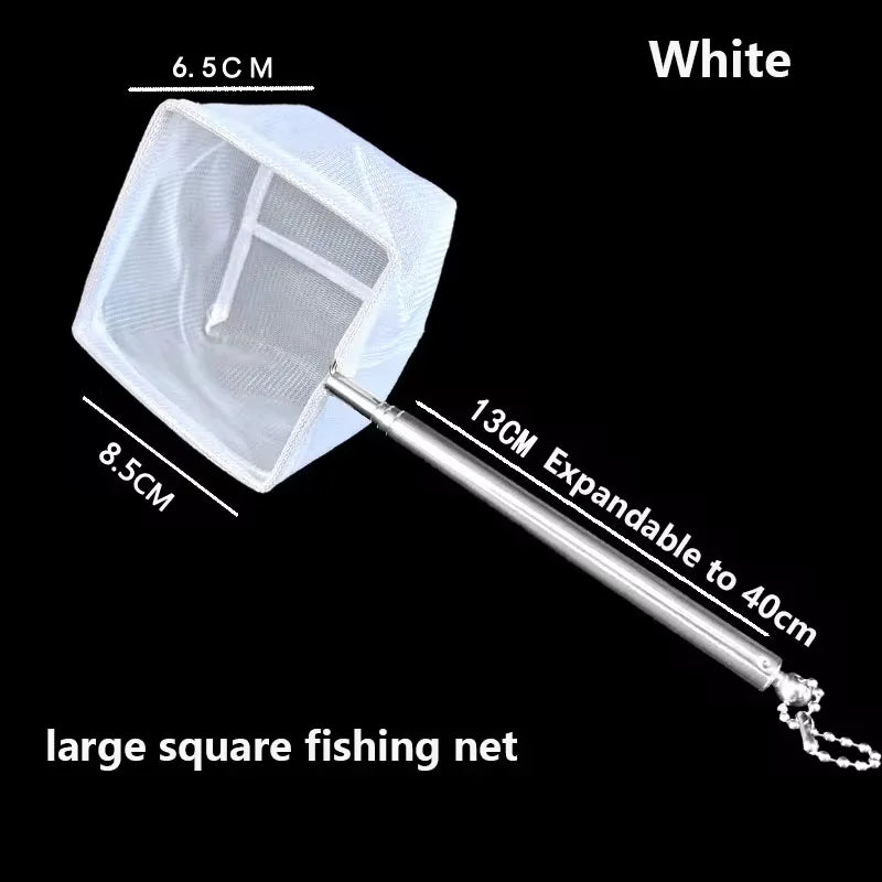 Aquarium Fish Net | Stainless Steel Small Fish and Shrimp Net for Tank Cleaning